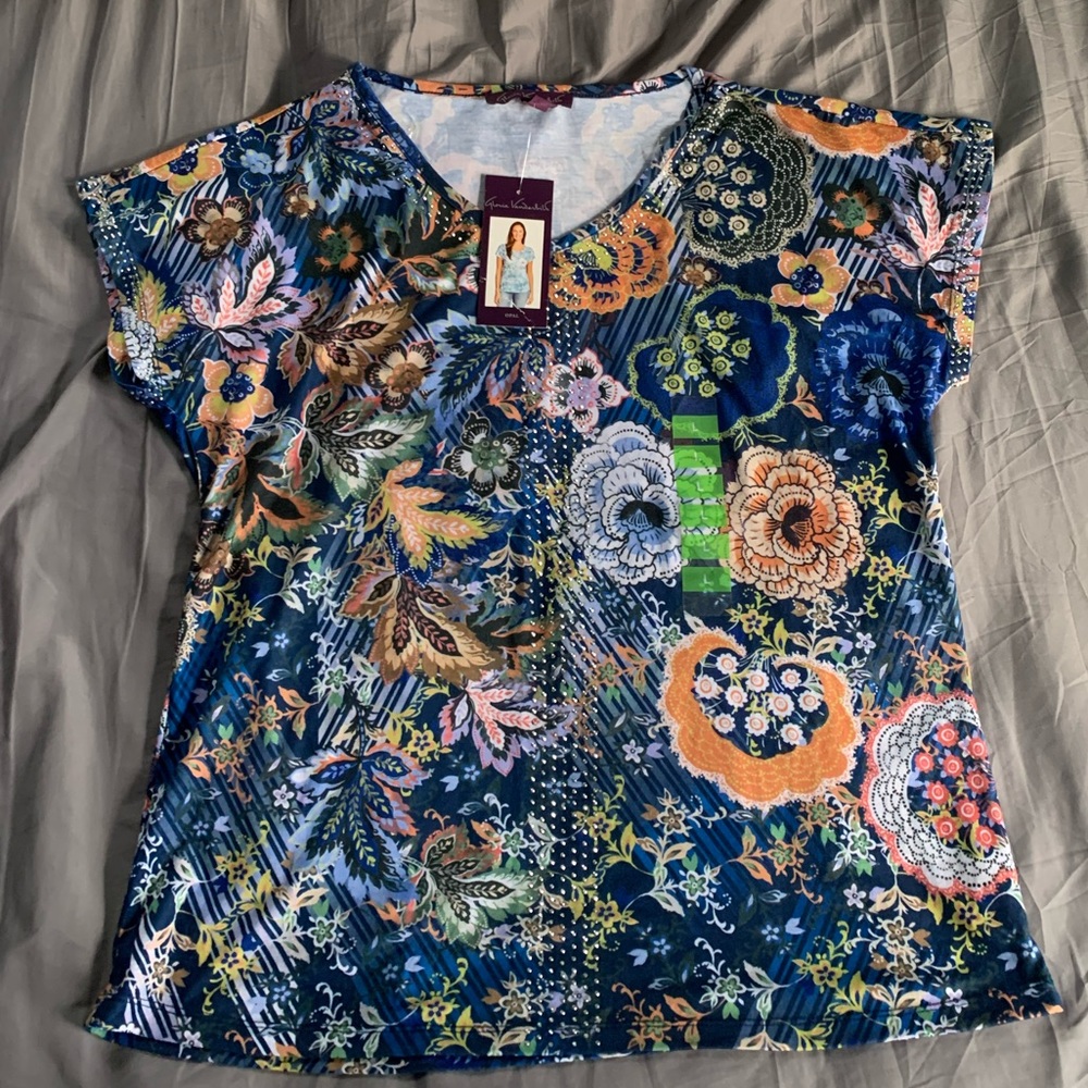 Colorful Sequin Short Sleeve